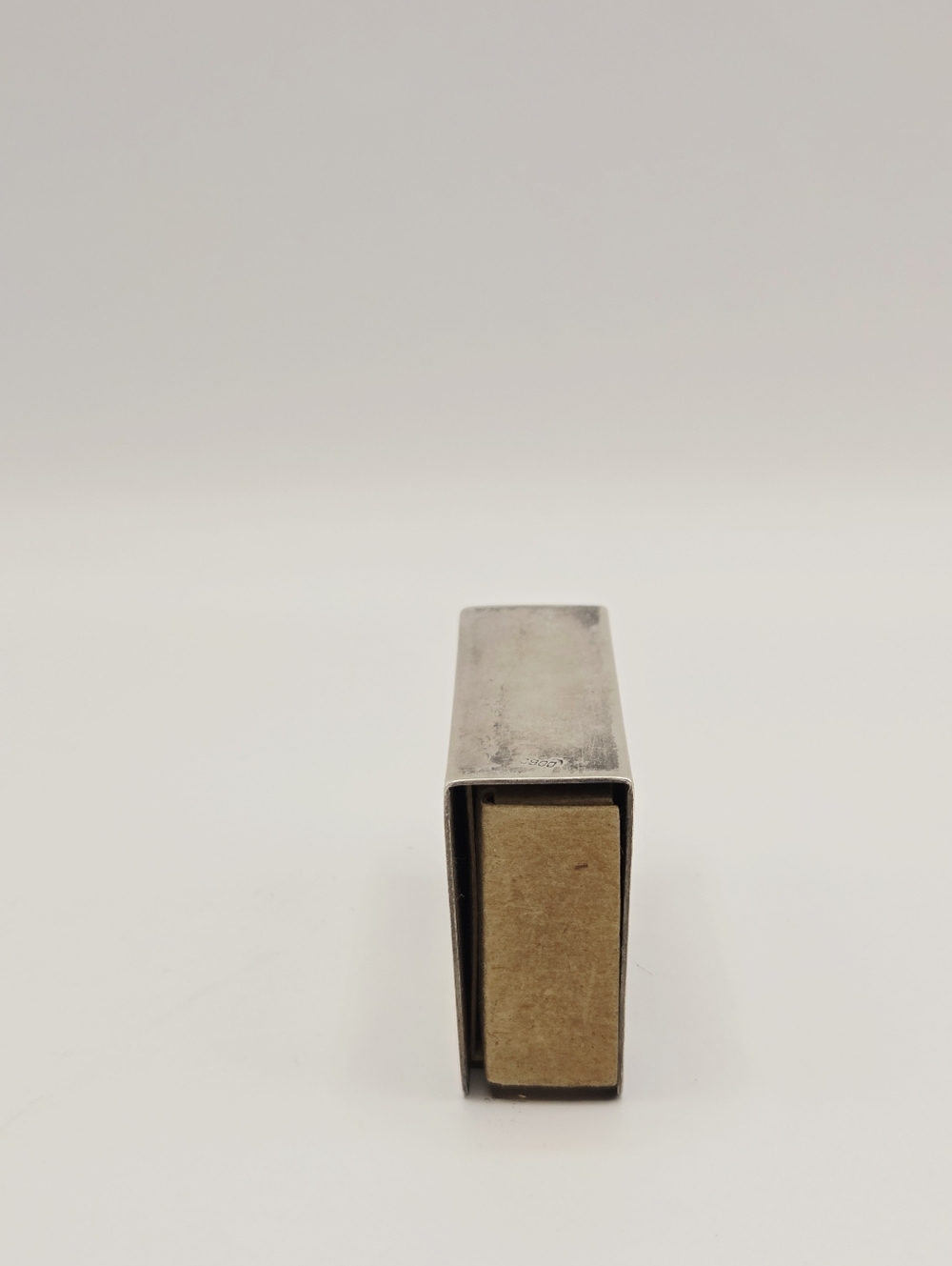 Vtg Silver 900 Fine Pictorial Everyday Life Match Holder With Vintage Matches - Picture 7 of 15